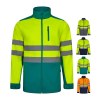 VL HESTIA. Veste soft shell bicolore (280g/m²), en polyester (96%) et élasthanne (4%)