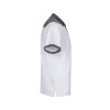 VL VELES. Polo piqué bicolore stretch (200g/m²), manches courtes, en polyester (96%) et élasthanne (4%)