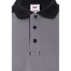 VL VELES. Polo piqué bicolore stretch (200g/m²), manches courtes, en polyester (96%) et élasthanne (4%)