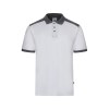 VL VELES. Polo piqué bicolore stretch (200g/m²), manches courtes, en polyester (96%) et élasthanne (4%)