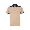 VL VELES. Polo piqué bicolore stretch (200g/m²), manches courtes, en polyester (96%) et élasthanne (4%)