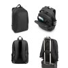 DRAMMEN. Sac à dos pour ordinateur portable en 600D, polyester recyclé, haute densité avec revêtement résistant à l'eau et doublure en 900D polyester recyclé, 17'3'