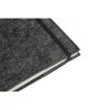 BALDWIN. Bloc-notes A5 avec couverture en feutrine recycléee (100% rPET) et pages lignées