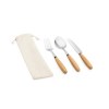BOULUD. Set de 3 pièces en bois d'acacia