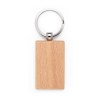 STEWIE. Porte-clés rectangulaire en bois de hêtre
