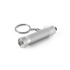 RE-LERGAN. Porte-clés en aluminium recyclé avec lampe de poche LED à 3 lumières
