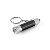 RE-LERGAN. Porte-clés en aluminium recyclé avec lampe de poche LED à 3 lumières