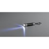 RE-LERGAN. Porte-clés en aluminium recyclé avec lampe de poche LED à 3 lumières