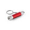 RE-LERGAN. Porte-clés en aluminium recyclé avec lampe de poche LED à 3 lumières