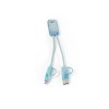 BERNERS. Câble USB 6-en-1 ultra-rapide en 100% rPET
