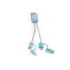 BERNERS. Câble USB 6-en-1 ultra-rapide en 100% rPET