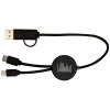 Câble 5 en 1 Chechia en plastique recyclé de 30 cm pour la synchronisation des données et la charge rapide de 27 W avec détails en bambou