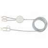 Câble 5 en 1 Alasia en aluminium et plastique recyclés de 150 cm pour la synchronisation des données et la charge rapide de 27 W