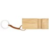 Support de téléphone en bambou Bosona avec porte-clés
