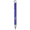 Stylo bille en aluminium recyclé Moneta (encre bleue)