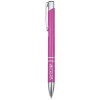 Stylo bille en aluminium recyclé Moneta (encre bleue)