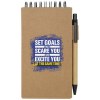Bloc-notes autocollant avec stylo bille Flipper (encre noire)
