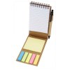 Bloc-notes autocollant avec stylo bille Flipper (encre noire)
