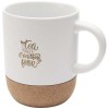 Mug Billie en céramique pour sublimation de 300 ml avec détails en liège et finition matte