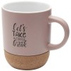 Mug Billie en céramique pour sublimation de 300 ml avec détails en liège et finition matte