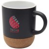 Mug Billie en céramique pour sublimation de 300 ml avec détails en liège et finition matte