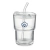 SIP - Gobelet verre et paille 400ml