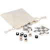 Jeu d'échecs et de dames en bois Hank