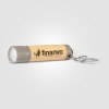 Porte-clés lampe Torche LED en bambou  (+Gravure Laser)