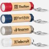 Porte-clés lampe Torche LED en bambou  (+Gravure Laser)