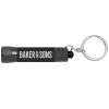 Porte-clés lampe de poche à 3 LED Chroma Softy Monochrome Métallique (+Gravure Laser)