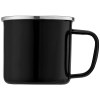 Wyoming - 385 ml Mug de camping émaillé avec bord en acier inoxydable (+Sérigraphie)