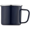 Wyoming - 385 ml Mug de camping émaillé avec bord en acier inoxydable (+Sérigraphie)