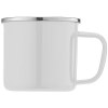 Wyoming - 385 ml Mug de camping émaillé avec bord en acier inoxydable (+Sérigraphie)