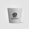 Trieste - Tasse en céramique mate de 180 ml (+Sérigraphie)