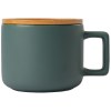 Café Virtuoso - 355 ml Tasse en céramique avec couvercle en bambou (+Sérigraphie)