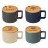 Café Virtuoso - 355 ml Tasse en céramique avec couvercle en bambou (+Sérigraphie)