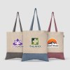 Quebec - Sac fourre-tout en coton recyclé bicolore 140 gsm (+Sérigraphie)