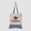 Quebec - Sac fourre-tout en coton recyclé bicolore 140 gsm (+Sérigraphie)