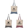 Quebec - Sac fourre-tout en coton recyclé bicolore 140 g/m² (+Sérigraphie)