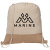 Rio Collection - Sac à cordon en coton recyclé et en jute 140 g/m² (+Transfert)