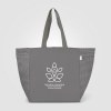 Sac Toronto fourre-tout en coton recyclé à motif chevron - 225 gsm (+Sérigraphie)