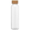 Alpine - 500 ml Bouteille en verre avec couvercle en bambou (+Sérigraphie)