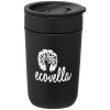 Danube - Gobelet en céramique de 350 ml avec extérieur et couvercle en plastique recyclé (+Gravure Laser)