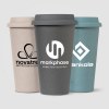 Equator - 265 ml Tumbler en céramique à double paroi avec couvercle en silicone (+Sérigraphie)