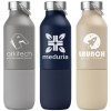 Freya Duo - 2-en-1 Bouteille en acier inoxydable recyclé à double paroi de 590 ml et gobelet de 325 ml (+Sérigraphie)