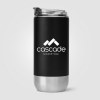 Glacier - 475 ml Gobelet à Double Paroi en Acier Inoxydable Recyclé (+Sérigraphie)