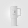 Polar Pro - 1180 ml gobelet en acier inoxydable recyclé à double paroi avec paille (+Sérigraphie)