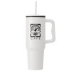 Polar Pro - 1180 ml gobelet en acier inoxydable recyclé à double paroi avec paille (+Sérigraphie)