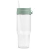 Gobelet Polar en verre recyclé à deux tons avec paille - 1 L (+Sérigraphie)