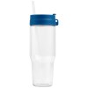 Gobelet Polar en verre recyclé à deux tons avec paille - 1 L (+Sérigraphie)